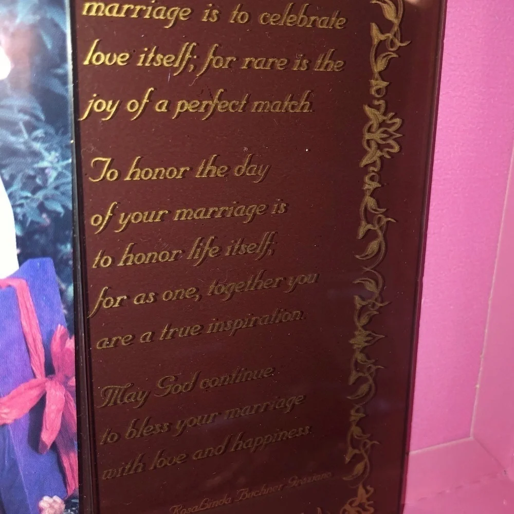 Happy Anniversary keepsake picture frame